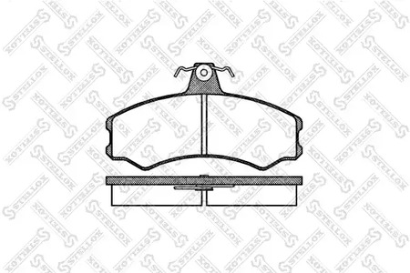 Комплект тормозных колодок дискового тормоза STELLOX 154 002-SX